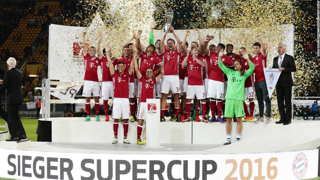 Ancelotti has already won a trophy in Germany, winning the season-opening DFL Supercup when beat Borussia Dortmund on 14 August. 
