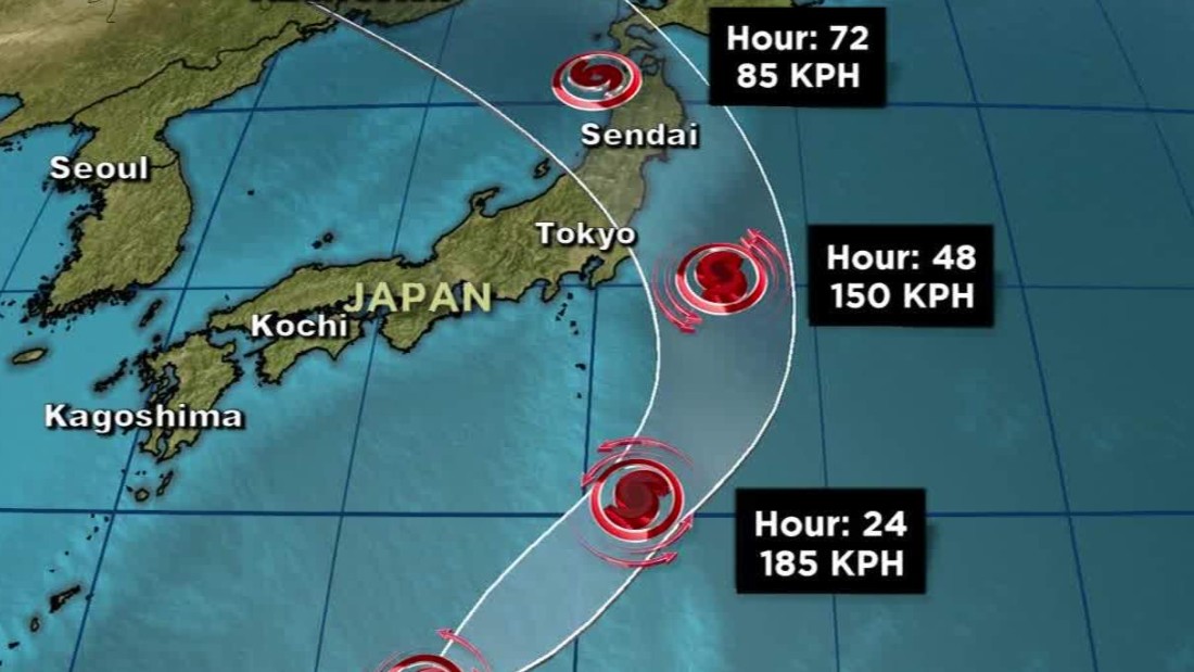 Japan Braces For A Third Powerful Storm In A Week Cnn