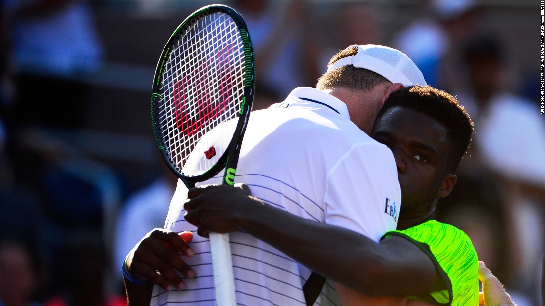 Eighteen-year-old American Frances Tiafoe fell agonizingly short of sending 20th seed John Isner hurtling out of the tournament. &quot;It hurts, it hurts a lot,&quot; Tifaoe told reporters, having served for the match in the fifth set.
