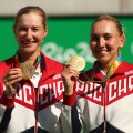 Makarova women&#39;s gold medalist doubles 