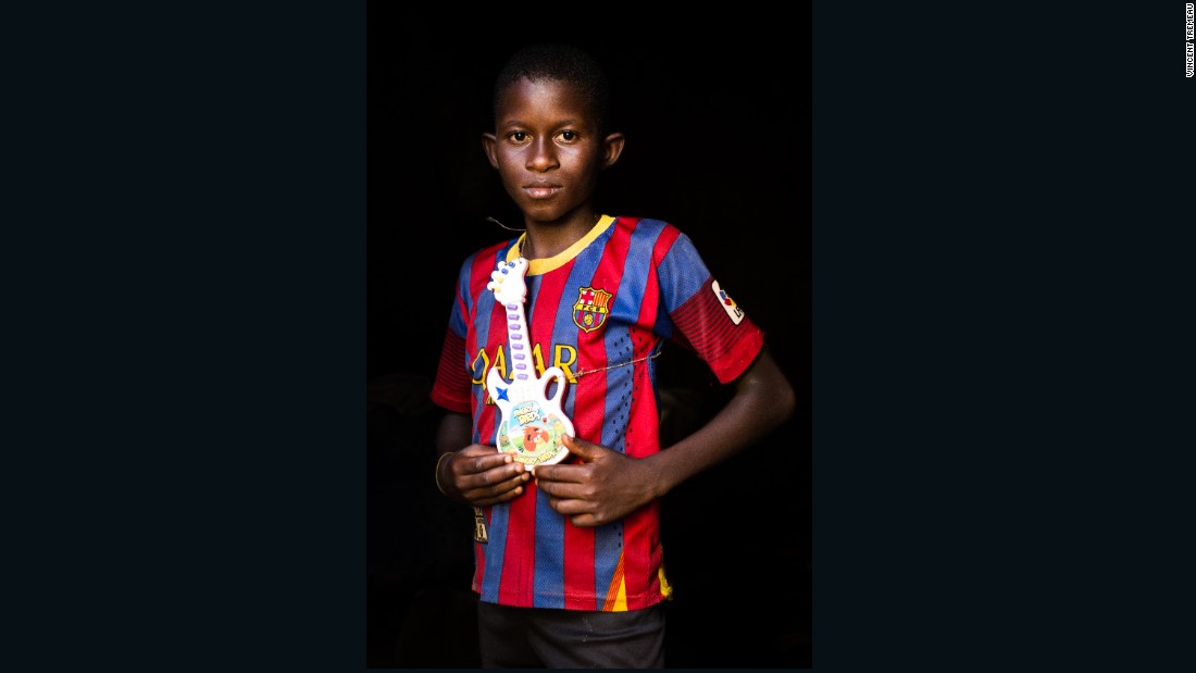 Mahamat (Football Player or Musician), Central African Republic. &quot;One day, I will be a musician, or a football player in Barcelona&quot;.