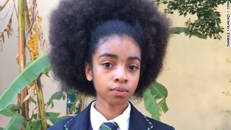 South African students protest against school's alleged racist hair policy