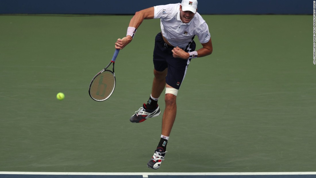 Top American male John Isner played five sets in the first round and went four against Steve Darcis on Wednesday. He squandered match points in the third before recovering, 6-3 6-4 6-7 (12-10) 6-3.  