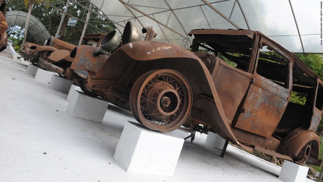 Escobar also collected cars; their rusted-out remains were on display at the ranch-turned-park in 2009.