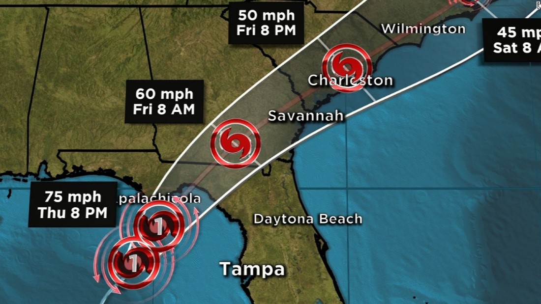 Hermine to bring 75mph winds, potential tornadoes - CNN Video