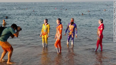 These new Facekini designs are inspired by traditional Peking opera.