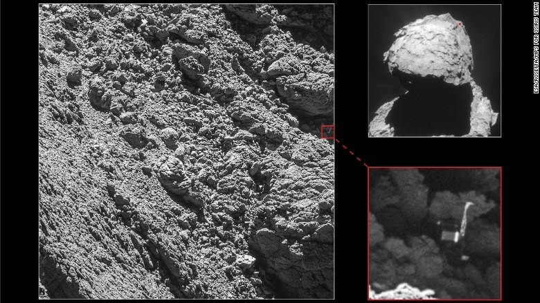 Lost Philae lander found on comet