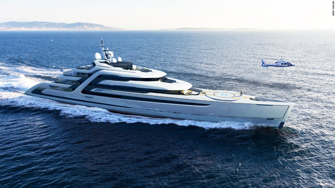 &lt;a href=&quot;http://www.andywaugh.co.uk/concepts/ascendance/&quot; target=&quot;_blank&quot;&gt;Ascendance&lt;/a&gt; is &quot;a highly-efficient 111-meter superyacht designed to be 25% lighter than a conventional yacht of similar specification,&quot; Waugh explains. Complete with a retractable helipad and intimate &quot;fire-pit&quot; area sunken into the deck to create the ideal sociable environment, it also boasts a swimming pool on the main deck which provides a dramatic waterfall feature to act as a focal point for the rest of the deck.