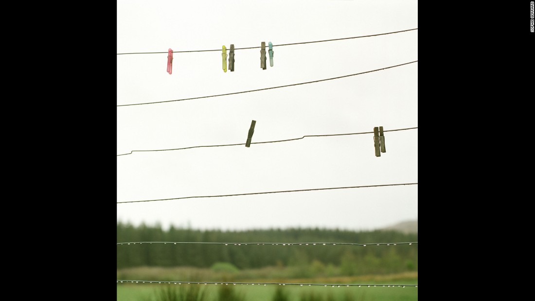 Minty MacKay&#39;s washing line on the Isle of Mull. &quot;It&#39;s important that the land is lived on,&quot; MacKay told Gerrard. &quot;You need to live there because then one&#39;s heart is in it. The land suffers when the heart isn&#39;t there.&quot; 