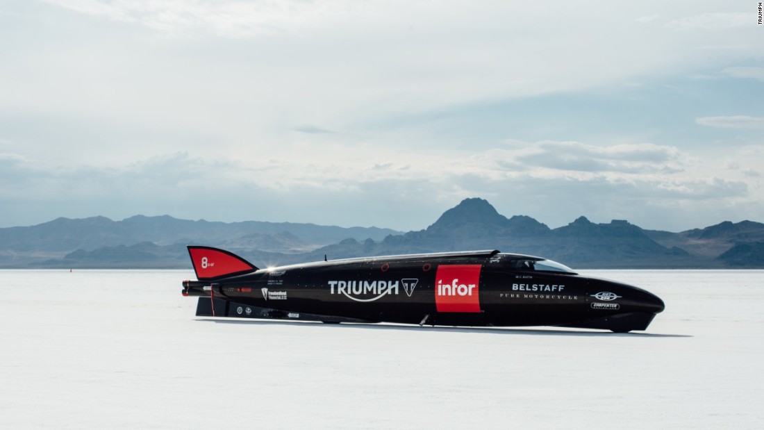 The Triumph team converged on the Bonneville Salt Flats, a 40-square-mile salt pan in Utah with a reputation for hosting land speed records.
