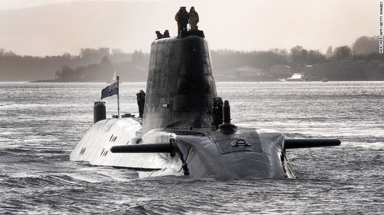 The British Royal Navy's submarine HMS Astute is armed with 38 torpedoes and missiles.