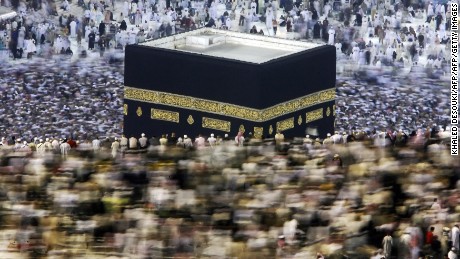 Muslim pilgrims perform the &#39;Tawaf&#39; ritual around the Kaaba at Mecca&#39;s Grand Mosque before leaving the holy Saudi city at the end of the annual hajj pilgrimage on December 10, 2008. The official Saudi News Agency (SPA) reported that the most recent statistics put the total number of pilgrims this year at more than 2.4 million, almost 1.73 million from abroad and 679,000 from within the kingdom, mostly foreign residents. AFP PHOTO/KHALED DESOUKI (Photo credit should read KHALED DESOUKI/AFP/Getty Images)