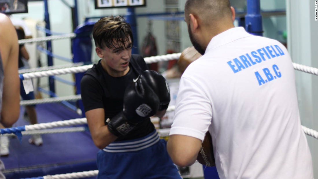 The club&#39;s boxers usually train for 11 hours a week. 