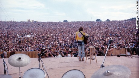 John Sebastian performs in 1969 at Woodstock.