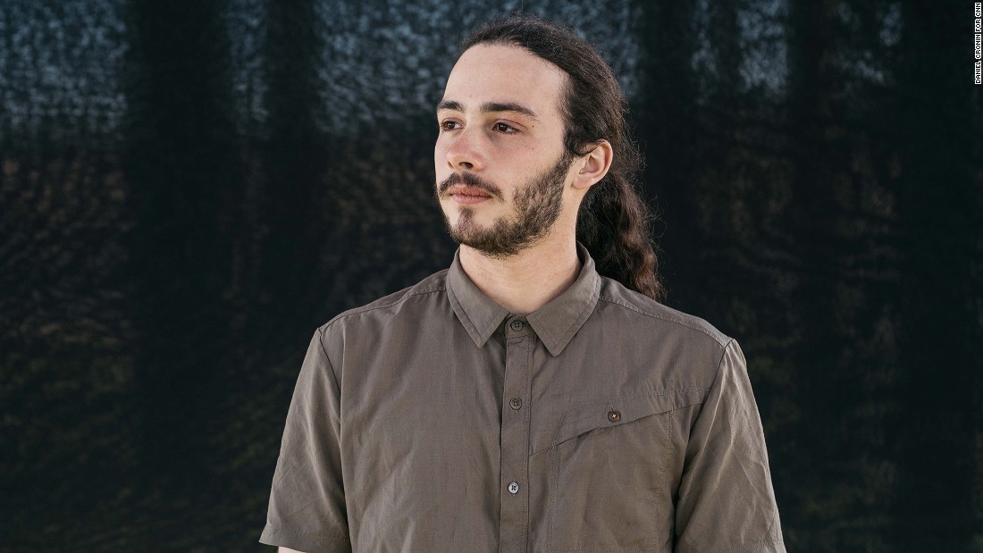 Jacob Lebel, 19, lives and works on his family&#39;s farm in Roseburg, Oregon. &quot;As farmers, the drought and heat waves (associated with climate change) make it harder to work. The fire season has just been crazy,&quot; he said. &quot;We could lose everything.&quot; 