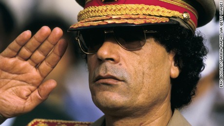 Moammar Gadhafi (seen here in 1985) was overthrown and summarily executed in October 2011.