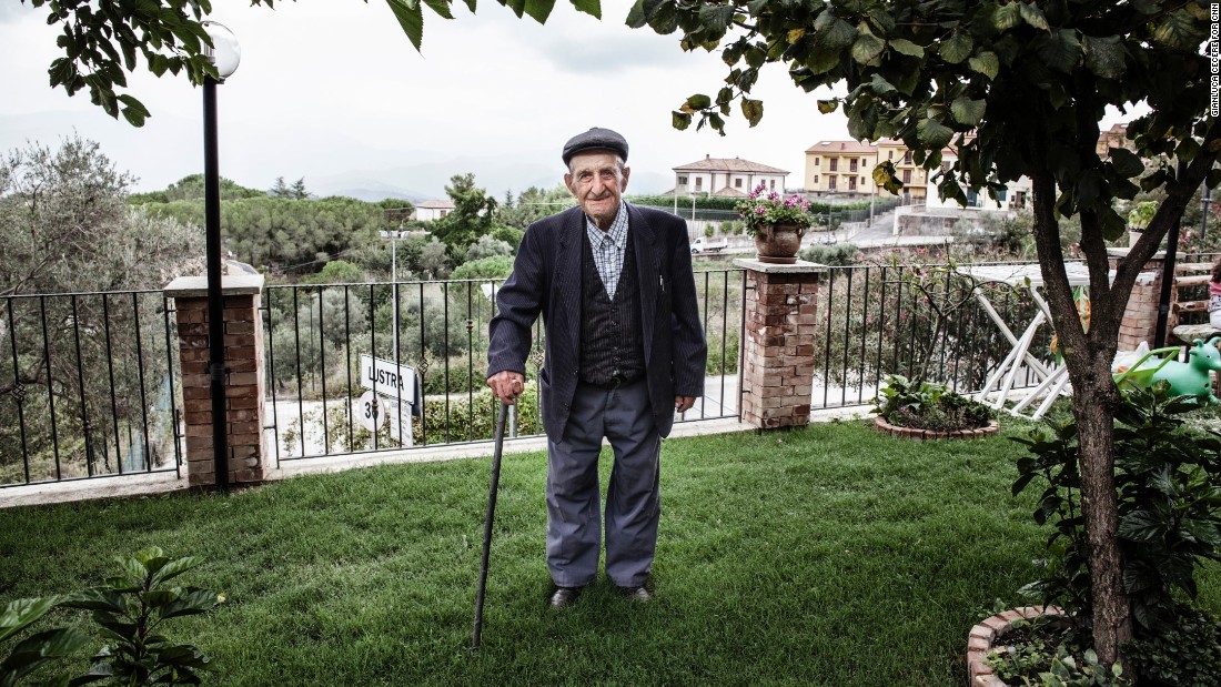 Vincenzo Baratta, 103, who also lives in Acciaroli, said there are two secrets to his long life. One is his diet; the farmer eats only once a day and avoids meat. He eats some fish and homemade pasta and has only one glass of wine per day. His other key: having &quot;a lot of women in his life.&quot; A neighbor said he has gone through several caregivers because he made so many passes at them. 