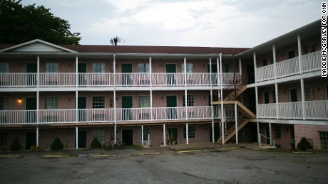 The motel where recovering heroin addict Will Lockwood had his last overdose.