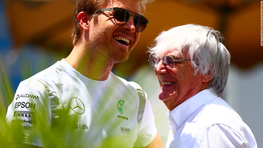 Ecclestone enjoyed a good relationship with the majority of drivers on the grid, among them 2016 F1 champion Nico Rosberg.