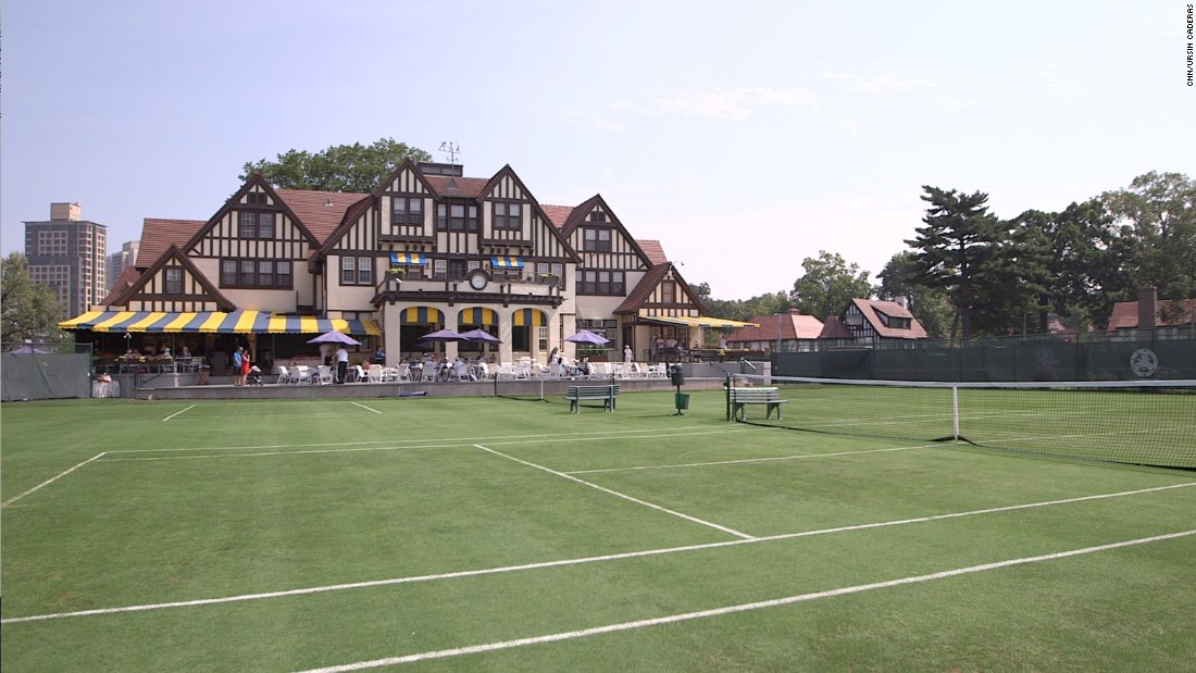 The clubhouse remains in excellent condition along with the smaller surrounding grass courts (pictured), and retains some of the &quot;tea party&quot; atmosphere from its halcyon days.