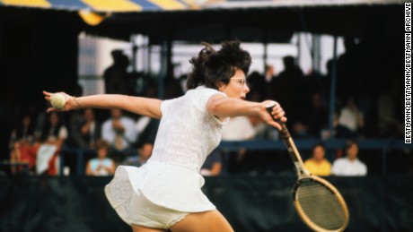 Billie Jean King was a pioneer in the quest for equal rights between men and women in tennis.