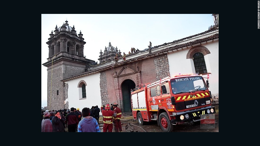 Peru fire destroys historic church in Cusco CNN