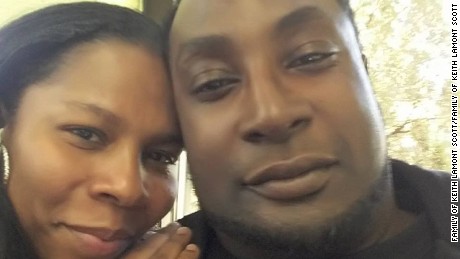 Keith Lamont Scott and his wife, Rakeyia Scott