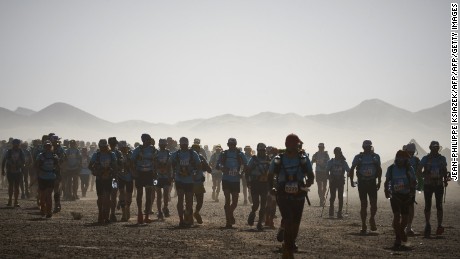 Competitors at the Marathon des Sables in Morocco