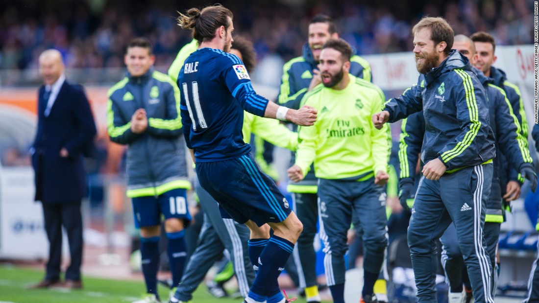 Gareth Bale was the man of the moment less than a month later, striking late to give Real Madrid a vital win against Real Sociedad on April 30.