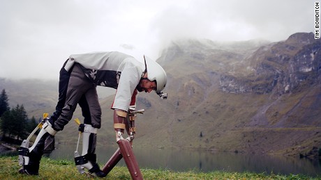 Thomas Thwaites decided to live like a goat in the Alps for three days.