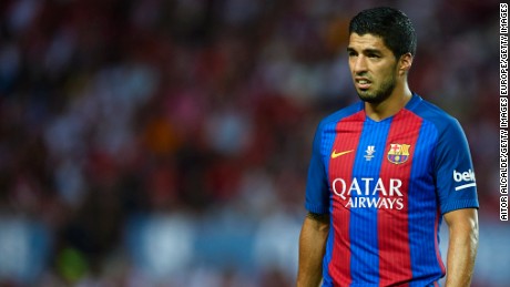 Luis Suarez said &quot;football is for men&quot; after Barcelona&#39;s clash with Atletico Madrid.