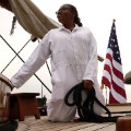 america latasha kneeling on deck