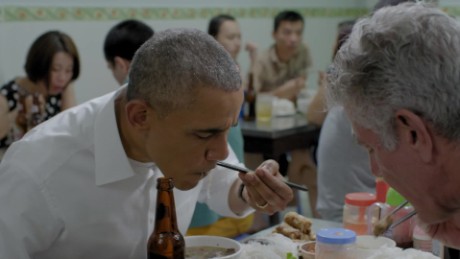 Anthony and Anderson talk Vietnam, dining with Obama