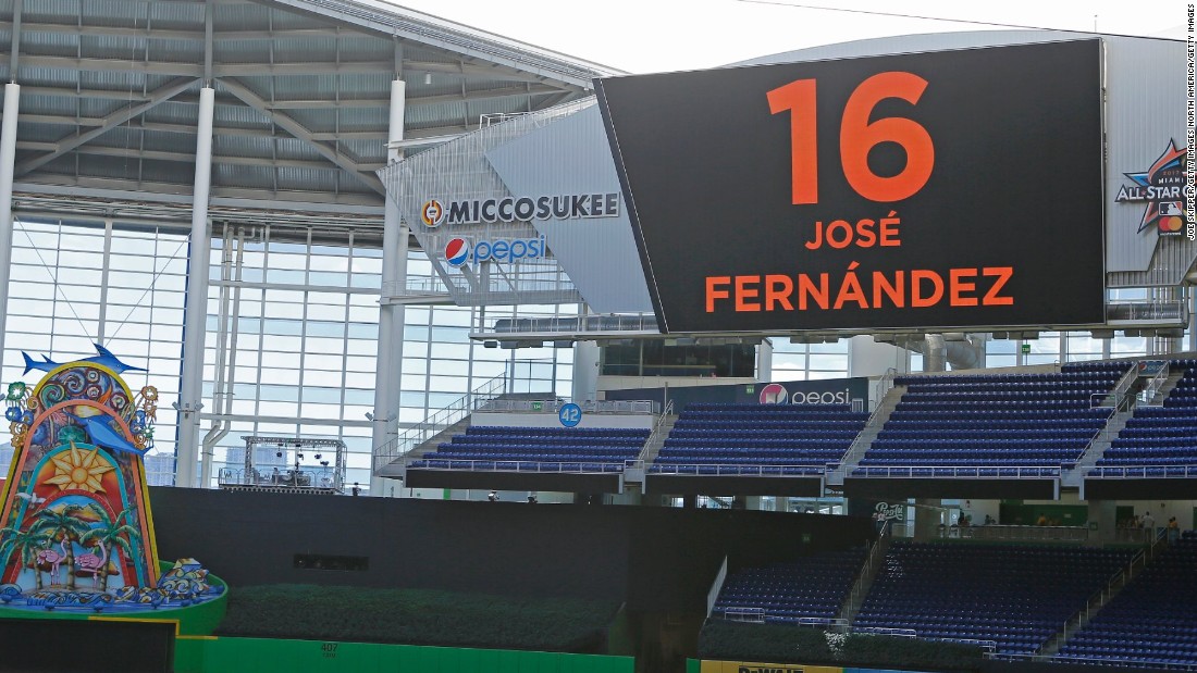 Miami Marlins remember Jose Fernandez in moving tribute at Marlins Park