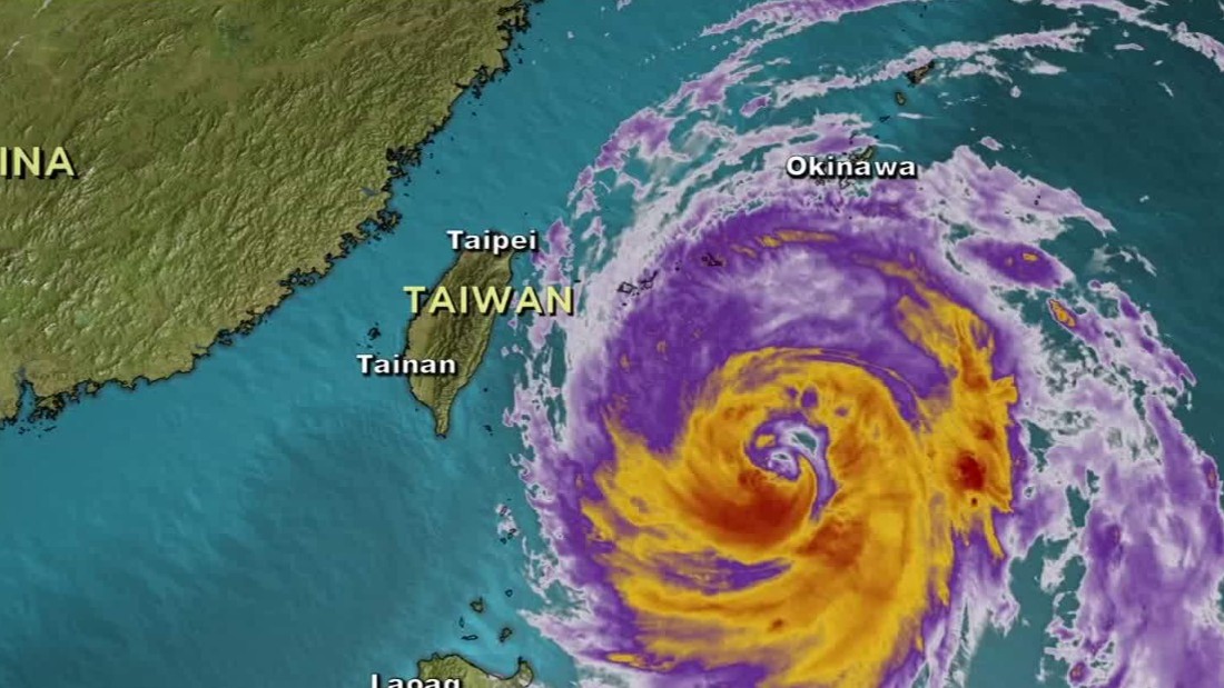 Typhoon Megi closes in on Taiwan CNN Video