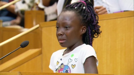 Young girl: We shouldn&#39;t have to protest 