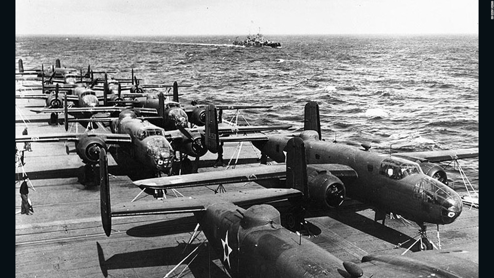 Doolittle Raid B-25B Mitchell Bomber USS Hornet 4x6 WWII WW2 Photo 111 ...