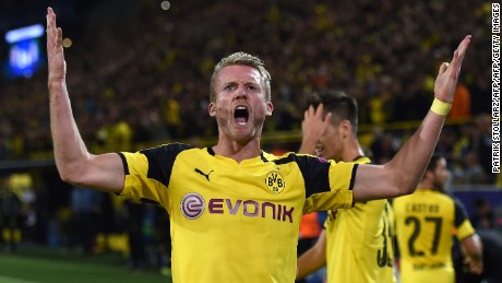 Andre Schurrle became the first German to score for four different clubs in the Champions League.