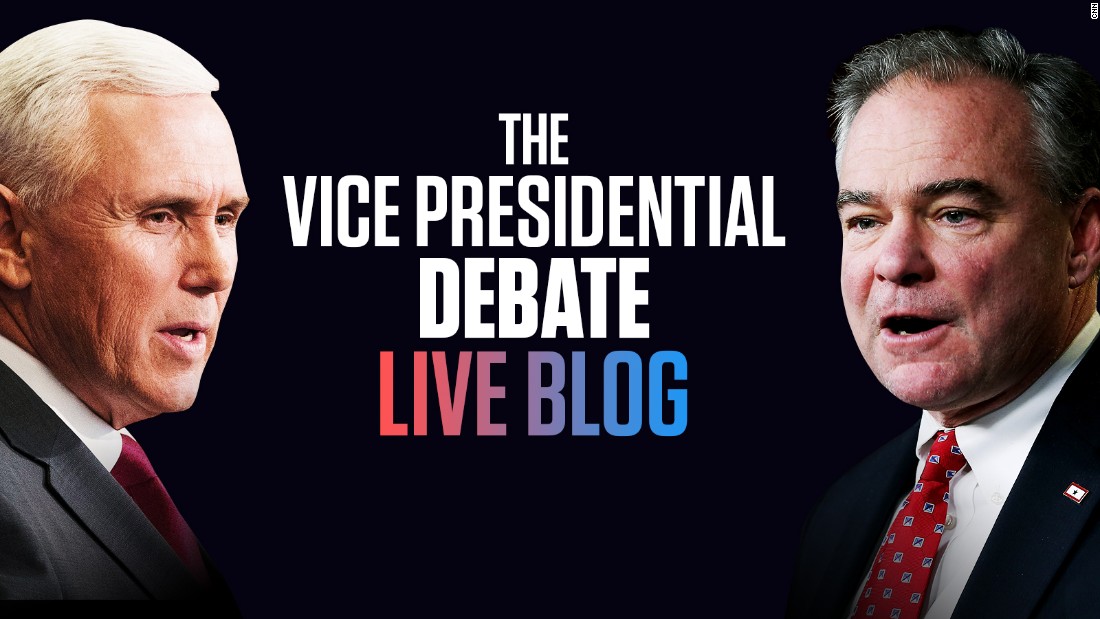 Vice presidential debate live updates, livestream CNNPolitics