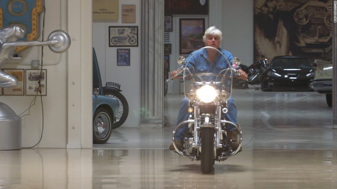 There are also a few motorbikes amongst Leno&#39;s collection, which he occasionally navigates around the spacious garage.