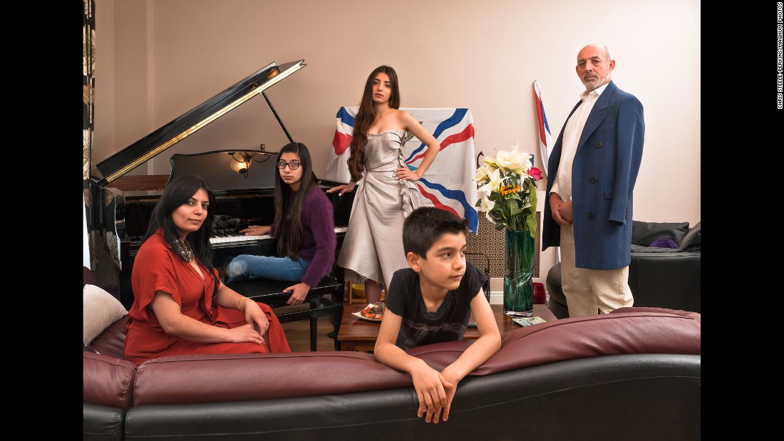 The David family in London has Iraqi and Syrian roots. They&#39;re one of the many families photographed by Chris Steele-Perkins to show London&#39;s diversity. Last year, 8.6 million people living in the UK were born abroad, with London being the most diverse area -- approximately 37% of people in the city are from other countries.