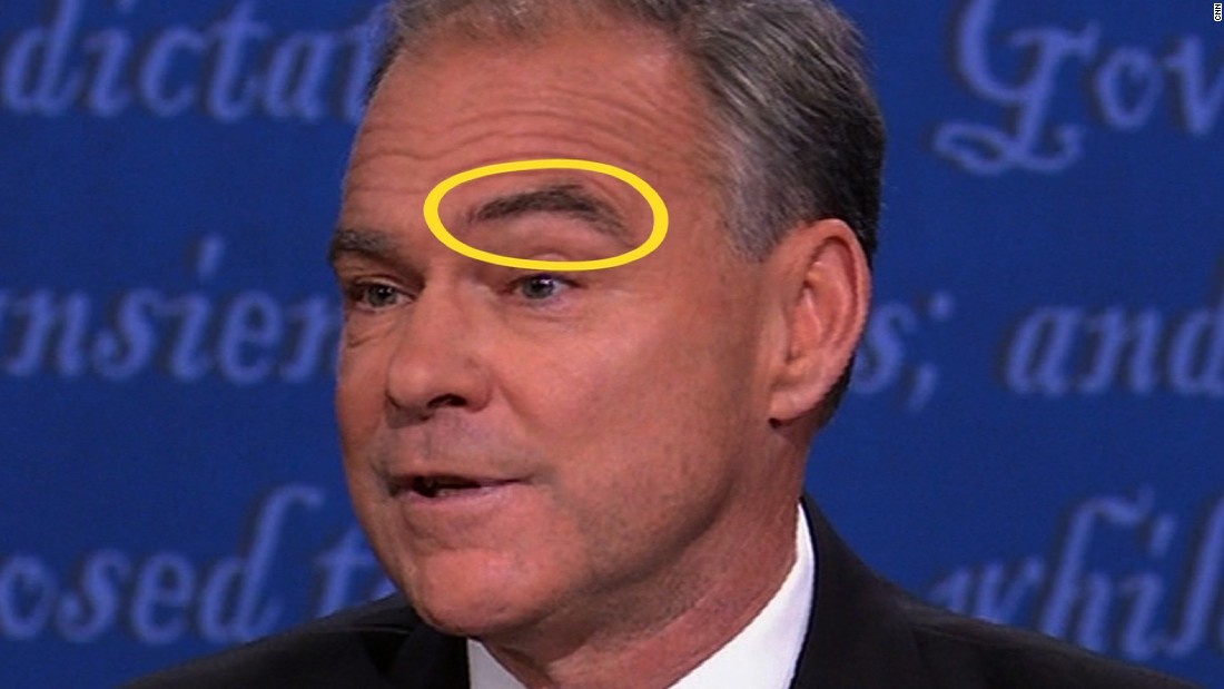 Tim Kaine's brows steal the show at VP debate - CNN Video