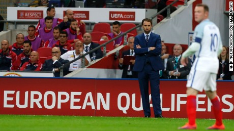 England manager Gareth Southgate watches his captain against Malta.