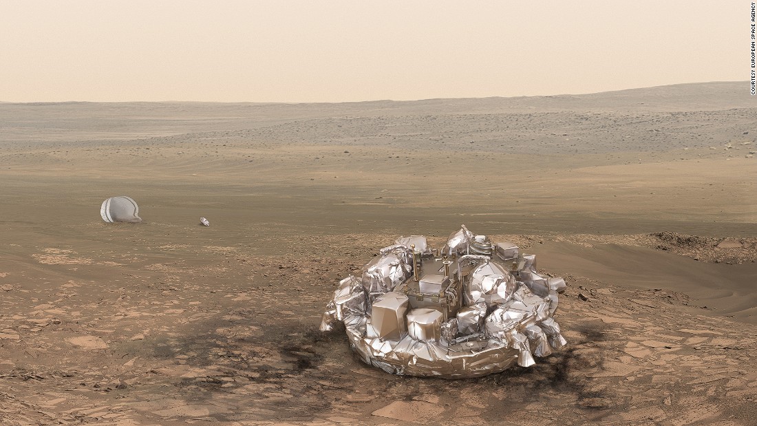 One of the aims of the mission is to test a&lt;a href=&quot;http://exploration.esa.int/mars/47852-entry-descent-and-landing-demonstrator-module/&quot; target=&quot;_blank&quot;&gt; landing craft called Schiaparelli&lt;/a&gt;, pictured on Mars in this artist&#39;s impression.