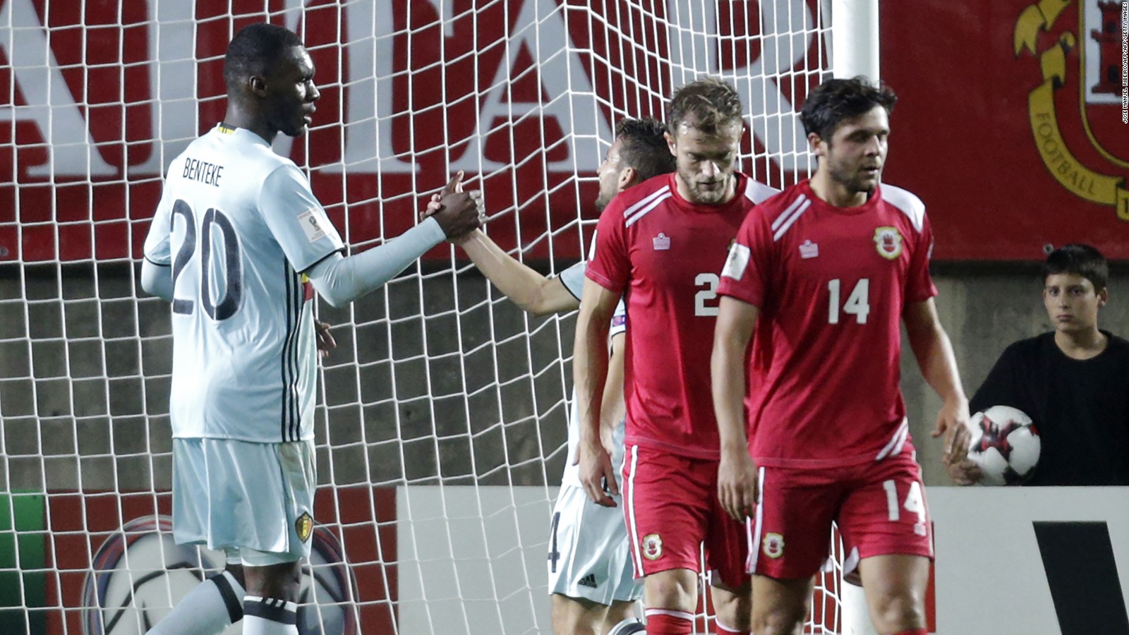 World Cup Christian Benteke scores after 8.1 seconds, but
