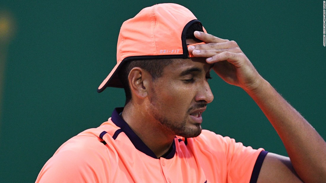 Kyrgios was banned for eight weeks and given a fine of $25,000 for not trying in a match at last week&#39;s Shanghai Masters. The suspension will be reduced if he works with a sports psychologist.  