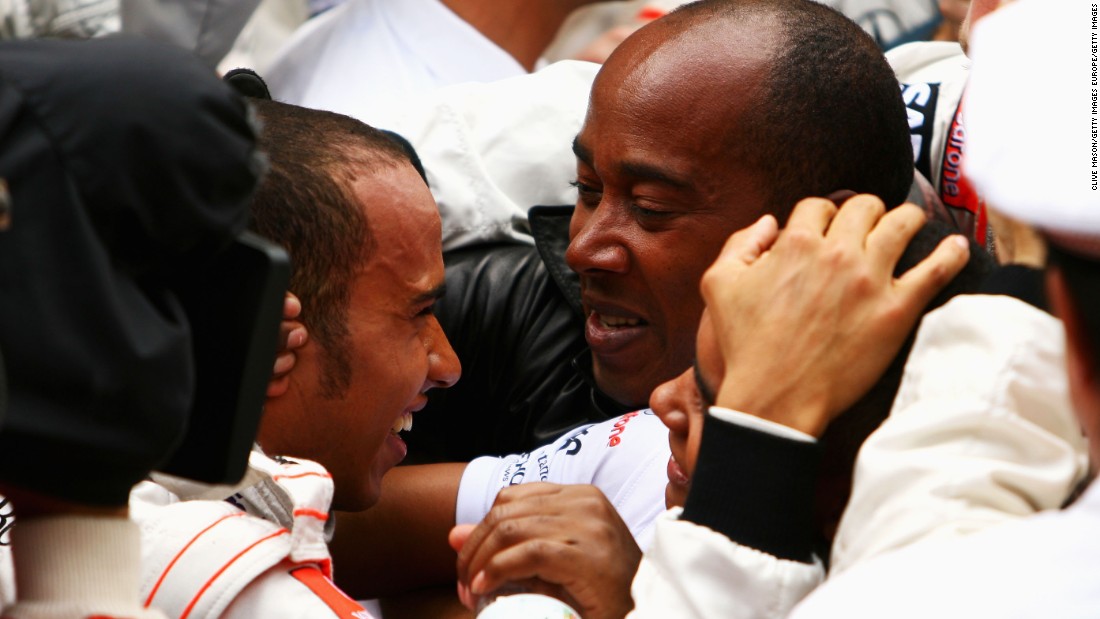 They shared a similar moment of joy at Monte Carlo in 2008, the year of Lewis&#39; first F1 title success. 