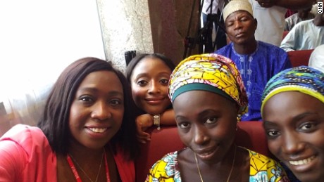 Emotional reunion for 21 Chibok girls in Nigeria