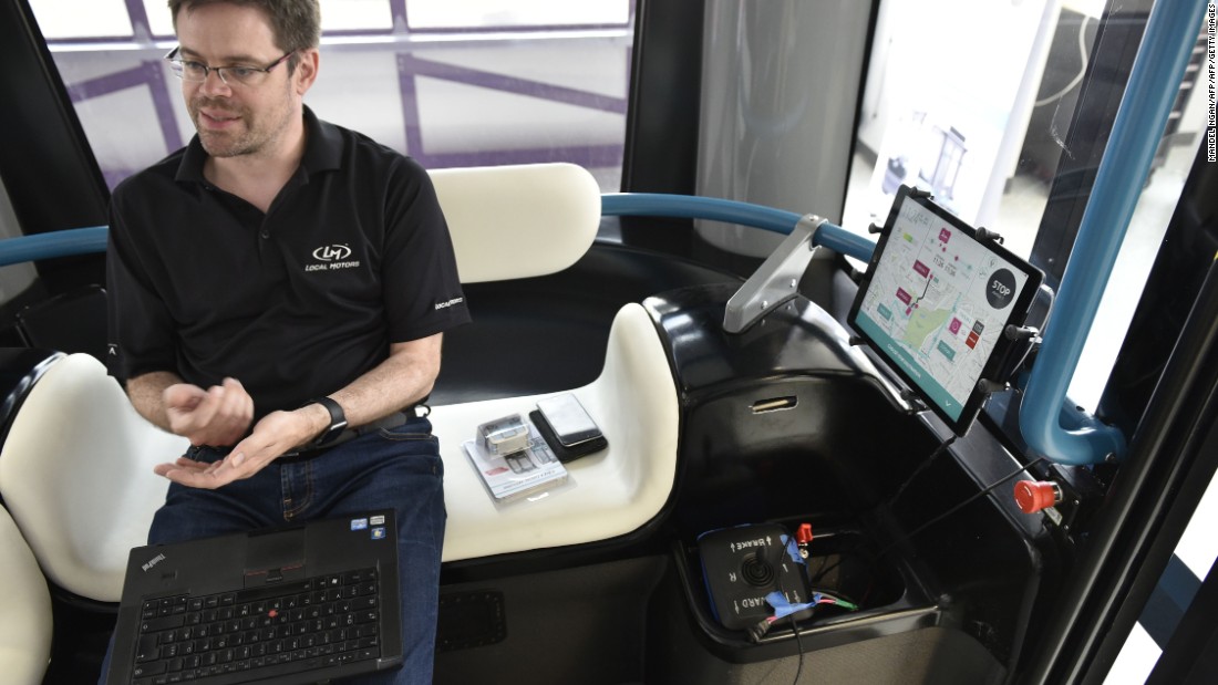 Ollli is the first vehicle to feature IBM&#39;s Watson cognitive computer which powers a &quot;friendly&quot; vocal interface that passengers can talk to, although it is still working on understanding regional accents.