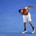 Kyrgios angry tennis racquet